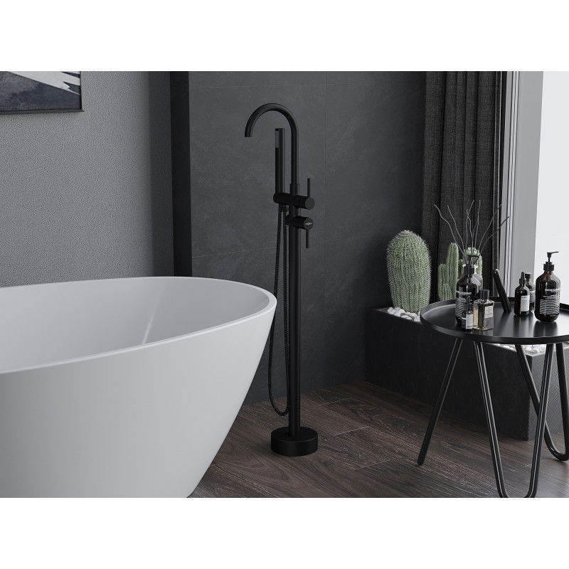 Mexen Alma wolnostojąca bateria wannowa, czarna - 75033-70