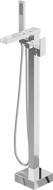 Mexen Algar wolnostojąca bateria wannowa, chrom - 75733-00