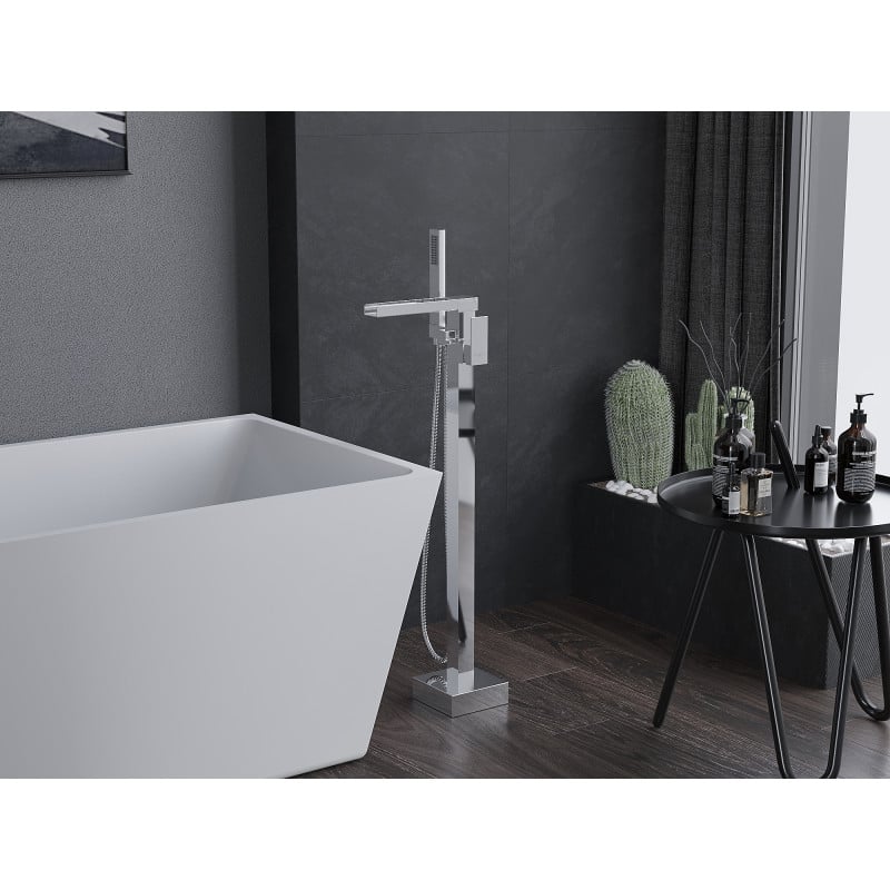 Mexen Algar wolnostojąca bateria wannowa, chrom - 75733-00