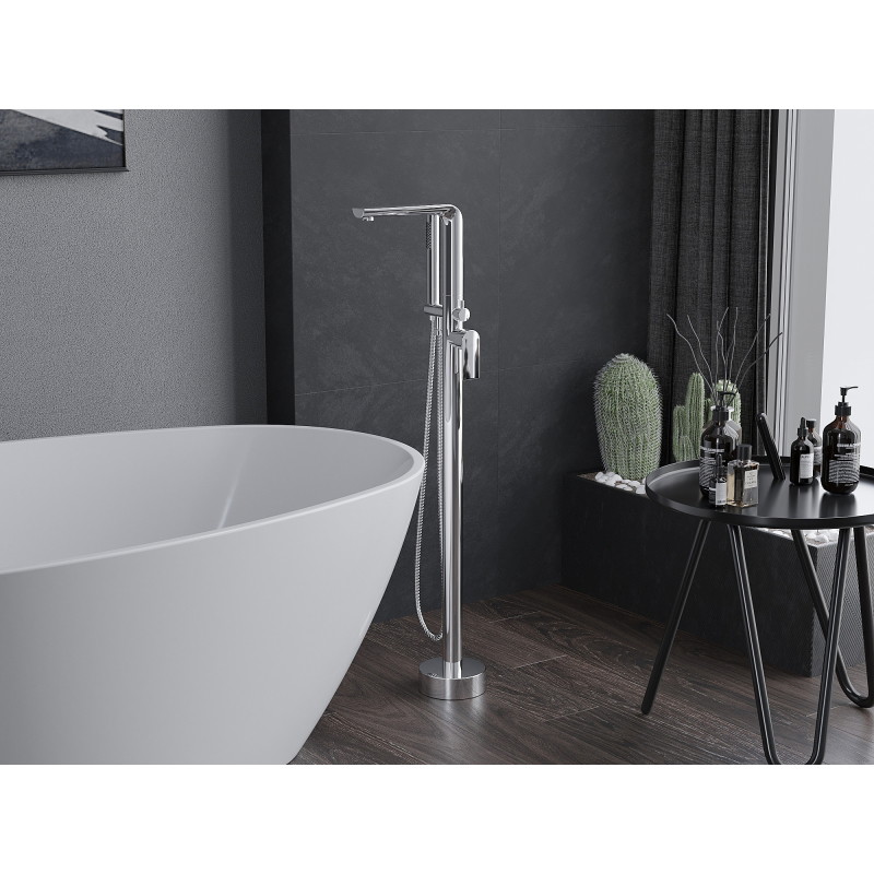 Mexen Roxy wolnostojąca bateria wannowa, chrom - 75533-00