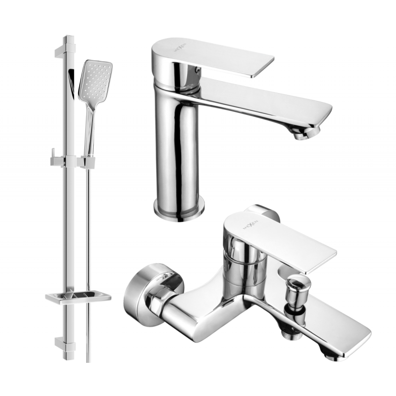 Mexen Royo DQ62 zestaw wannowy, chrom - 72203DQ62-00