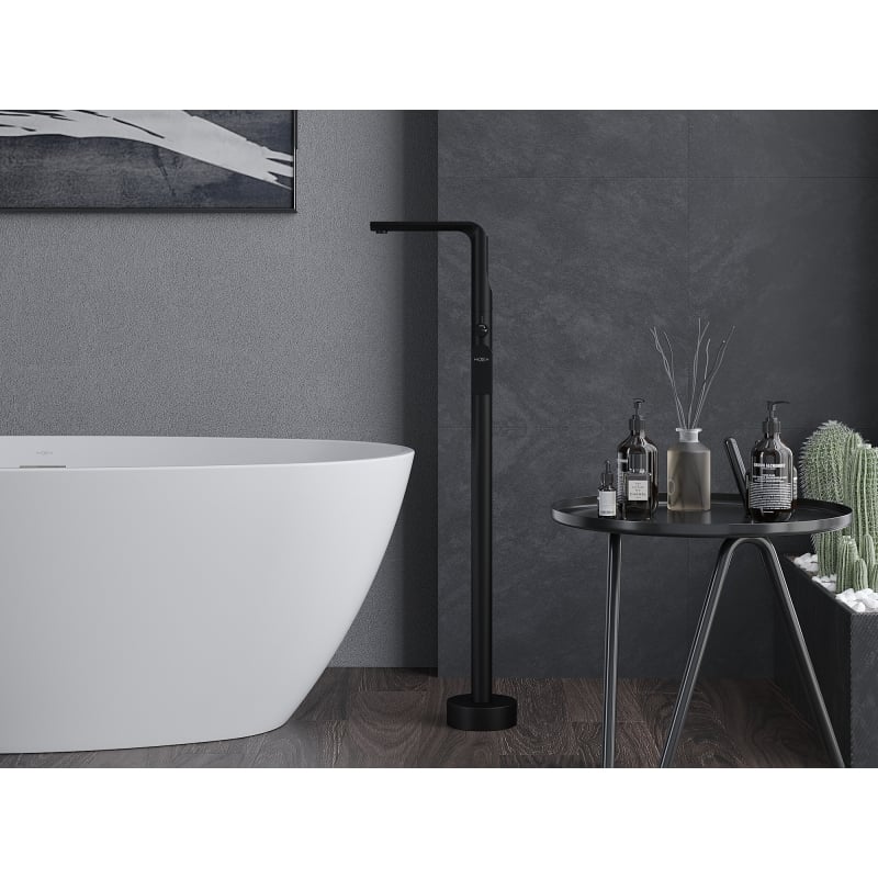 Mexen Roxy wolnostojąca bateria wannowa, czarna - 75533-70