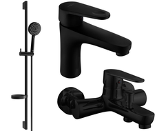 Mexen Kama DS75 zestaw wannowy, czarny - 72503DS75-70