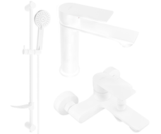 Mexen Royo DF40 zestaw wannowy, biały - 72203DF40-20