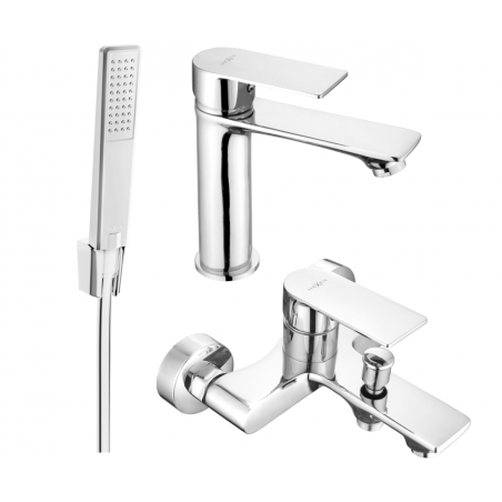 Mexen Royo R72 zestaw wannowy, chrom - 72203R72-00