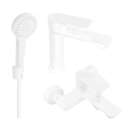 Mexen Royo R05 zestaw wannowy, biały - 72203R05-20