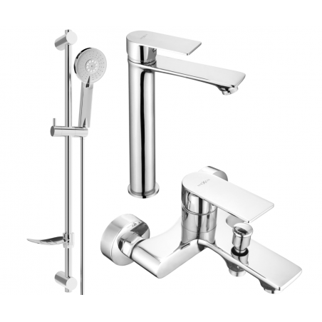 Mexen Royo DF40 zestaw wannowy, chrom - 72213DF40-00