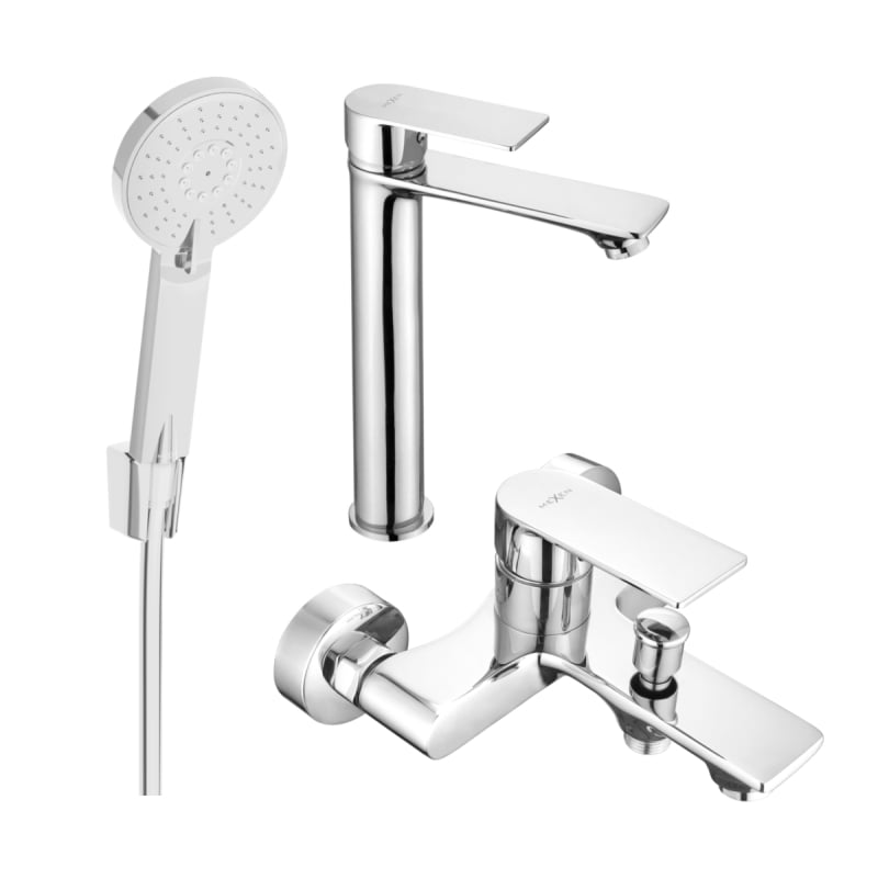 Mexen Royo R40 zestaw wannowy, chrom - 72213R40-00