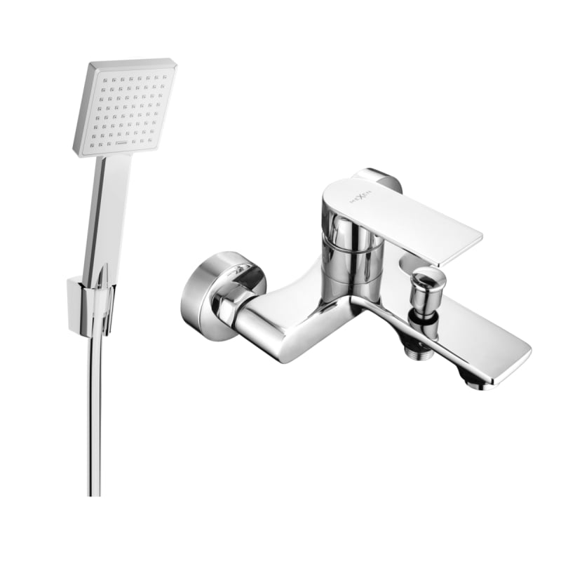 Mexen Royo R45 bateria wannowa z zestawem prysznicowym, chrom - 7223R45-00