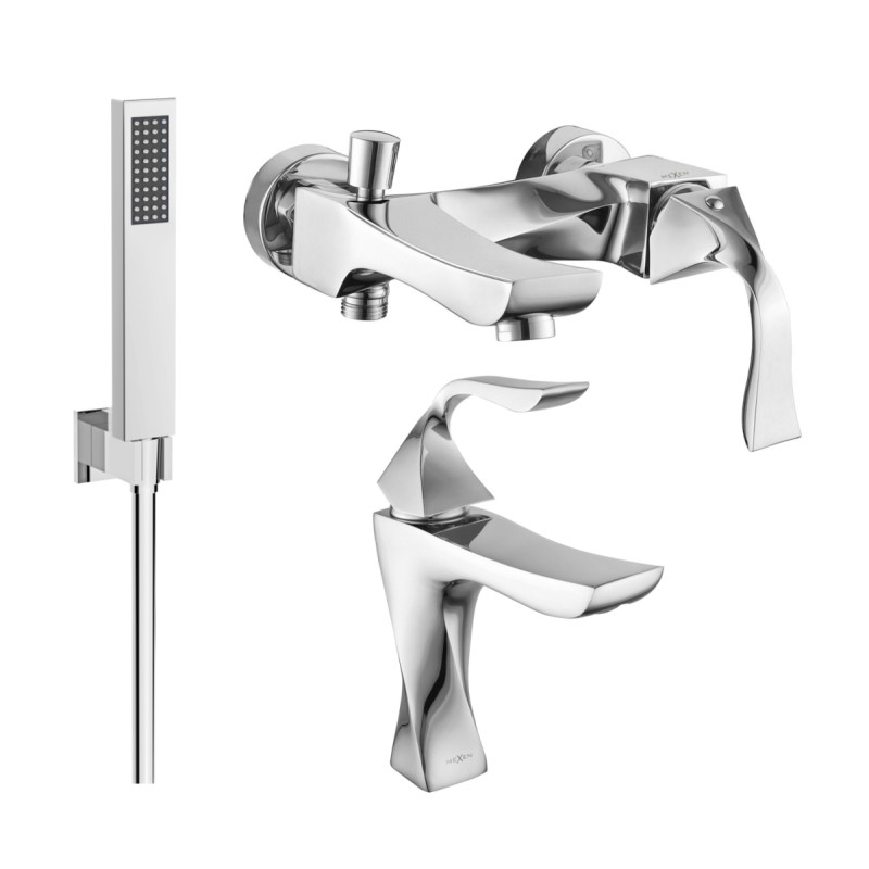 Mexen Estrella R02 zestaw wannowy, chrom - 72303R02-00