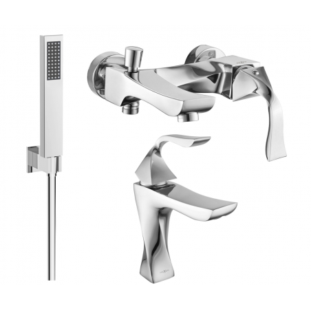 Mexen Estrella R02 zestaw wannowy, chrom - 72303R02-00