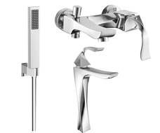 Mexen Estrella R02 zestaw wannowy, chrom - 72313R02-00