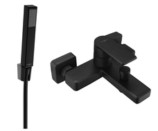 Mexen Mino R77 bateria wannowa z zestawem prysznicowym, czarna - 7243R77-70