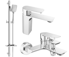 Mexen Alexa DQ62 zestaw wannowy, chrom - 71203DQ62-00