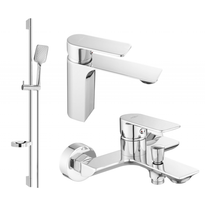 Mexen Alexa DS62 zestaw wannowy, chrom - 71203DS62-00