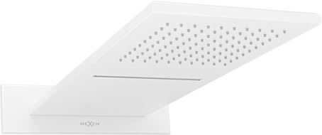 Mexen Waterfall deszczownica slim 50 x 22 cm, biała - 79190-20