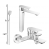 Mexen Alexa DQ62 zestaw wannowy, chrom - 71213DS62-00