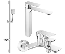 Mexen Alexa DQ62 zestaw wannowy, chrom - 71213DS62-00