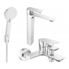 Mexen Alexa R40 zestaw wannowy, chrom - 71213R40-00