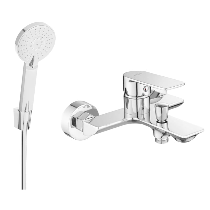 Mexen Alexa R40 bateria wannowa z zestawem prysznicowym, chrom - 7123R40-00