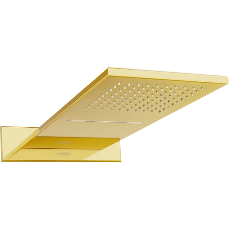 Mexen Waterfall deszczownica slim 50 x 22 cm, złota - 79190-50