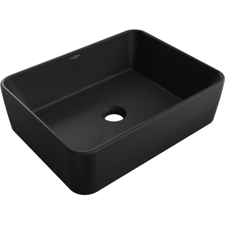 Mexen Catia umywalka nablatowa 48 x 37 cm, czarna mat - 21314885