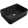 Mexen Catia umywalka nablatowa 48 x 37 cm, czarna mat - 21314885