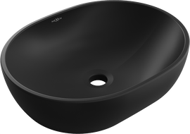 Mexen Viki umywalka nablatowa 48 x 35 cm, czarna mat - 21054885