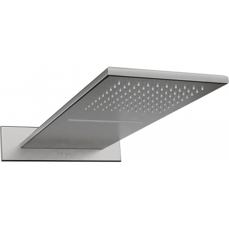 Mexen Waterfall deszczownica slim 50 x 22 cm, gun gray szczotkowany - 79190-66