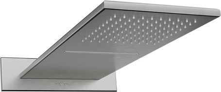 Mexen Waterfall deszczownica slim 50 x 22 cm, gun gray szczotkowany - 79190-66