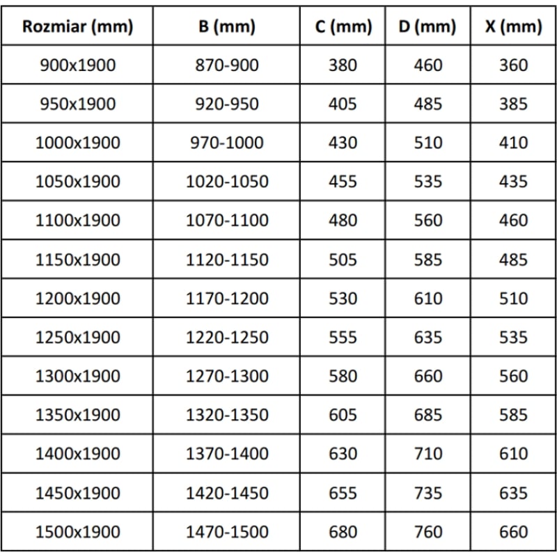 Mexen Apia drzwi prysznicowe rozsuwane 100 cm, transparent, czarne - 845-100-000-70-00