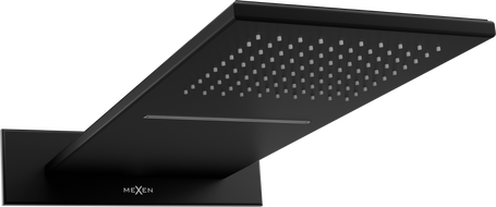Mexen Waterfall deszczownica slim 50 x 22 cm, czarna - 79190-70