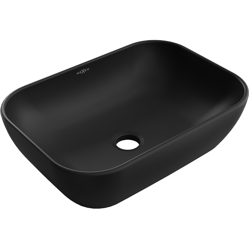 Mexen Rita umywalka nablatowa 45 x 32 cm, czarna mat - 21084585