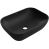 Mexen Rita umywalka nablatowa 45 x 32 cm, czarna mat - 21084585