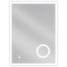 Mexen Kala lustro łazienkowe podświetlane z lusterkiem kosmetycznym 60 x 80 cm, LED 6000K, antypara - 9820-060-080-611-00