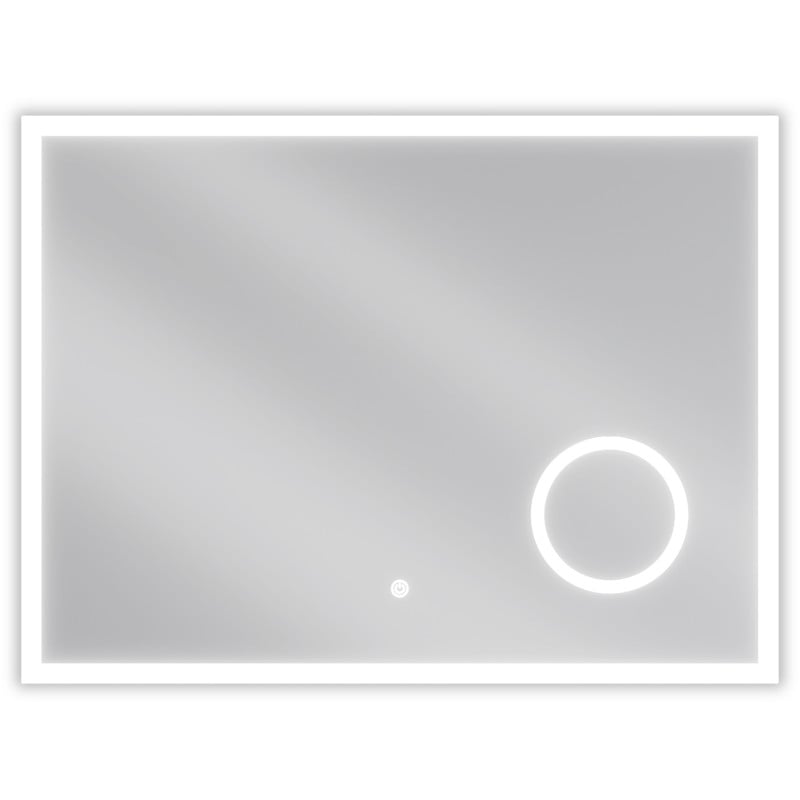 Mexen Kala lustro łazienkowe podświetlane z lusterkiem kosmetycznym 80 x 60 cm, LED 6000K, antypara - 9820-080-060-611-00