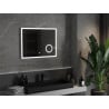Mexen Kala lustro łazienkowe podświetlane z lusterkiem kosmetycznym 80 x 60 cm, LED 6000K, antypara - 9820-080-060-611-00