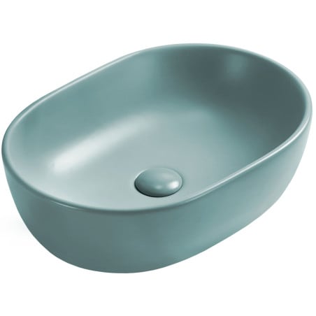 Mexen Viki umywalka nablatowa 48 x 35 cm, zielona jasna mat - 21054848