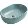 Mexen Viki umywalka nablatowa 48 x 35 cm, zielona jasna mat - 21054848