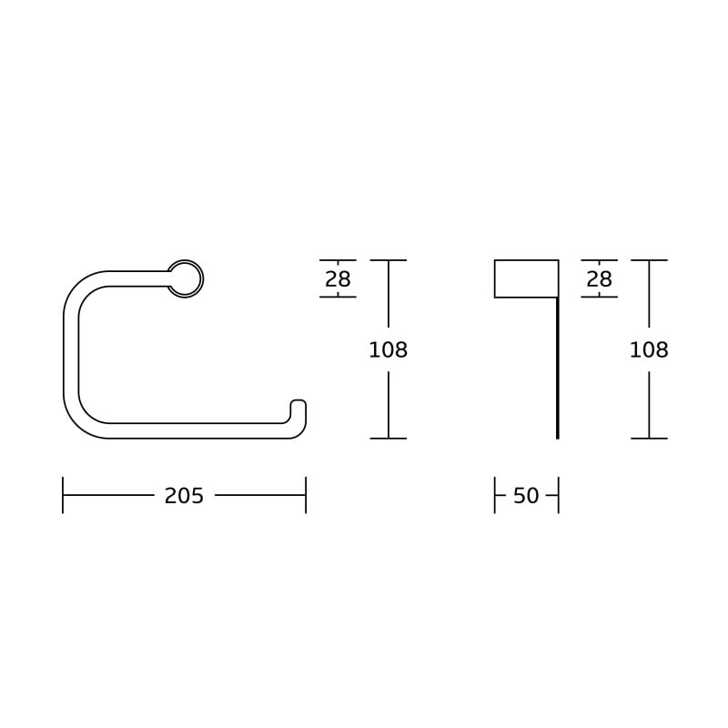 Mexen Base wieszak na ręcznik, złoty - 70882321-50