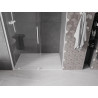 Mexen Velar drzwi prysznicowe rozsuwane 140 cm, transparent, białe - 871-140-000-01-20