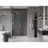 Mexen Velar drzwi prysznicowe rozsuwane 140 cm, transparent, białe - 871-140-000-01-20