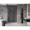 Mexen Velar drzwi prysznicowe rozsuwane 140 cm, transparent, białe - 871-140-000-01-20