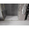 Mexen Velar drzwi prysznicowe rozsuwane 130 cm, transparent, złote - 871-130-000-01-50