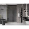 Mexen Velar drzwi prysznicowe rozsuwane 130 cm, transparent, złote - 871-130-000-01-50