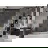 Mexen Velar drzwi prysznicowe rozsuwane 140 cm, transparent, złote - 871-140-000-01-50