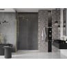 Mexen Velar drzwi prysznicowe rozsuwane 140 cm, transparent, złote szczotkowane - 871-140-000-01-55