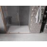 Mexen Velar drzwi prysznicowe rozsuwane 130 cm, transparent, miedź szczotkowana - 871-130-000-01-65