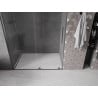 Mexen Velar drzwi prysznicowe rozsuwane 140 cm, transparent, gun gray szczotkowany - 871-140-000-01-66