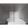 Mexen Velar drzwi prysznicowe rozsuwane 150 cm, transparent, gun gray szczotkowany - 871-150-000-01-66